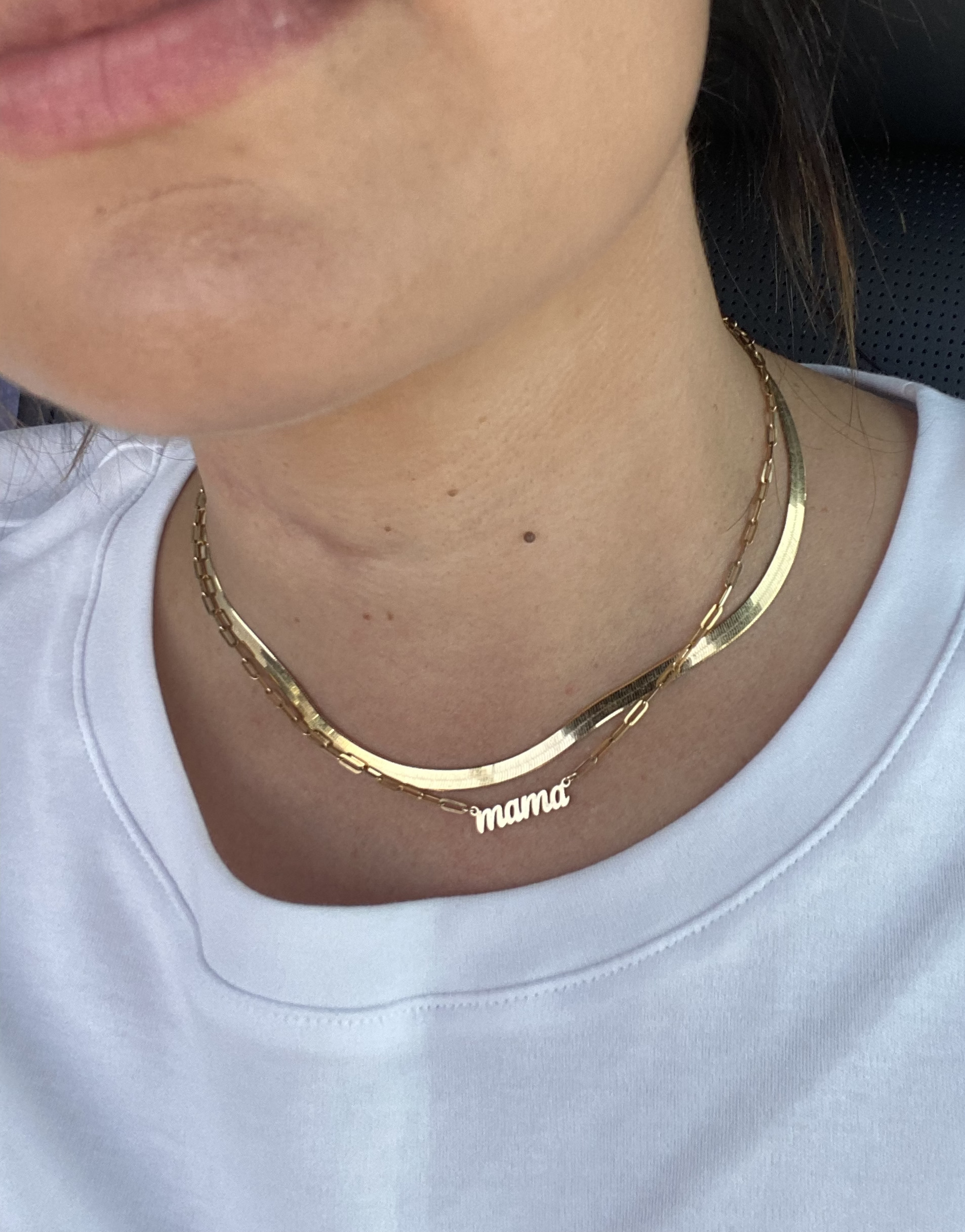 9ct gold deals herringbone necklace