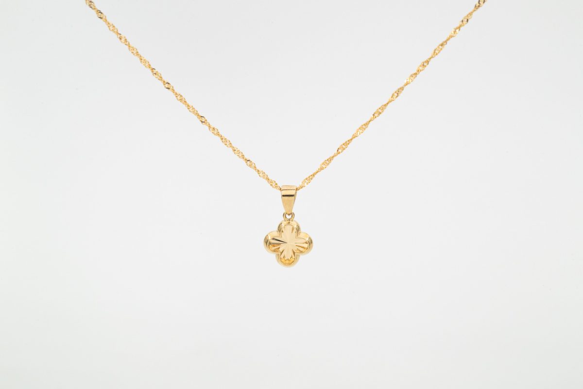 Clover Pendant Necklace (9ct Gold)